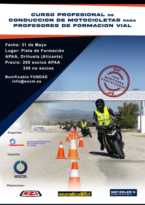 Curso Técnicas de Conducción de Motocicleta para Formadores Viales - Imagen 2