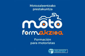 Cartel promocional de los Cursos de conducción Segura de Motocicletas del País Vasco 2025